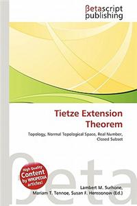 Tietze Extension Theorem