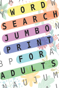 Word Search Jumbo Print For Adults