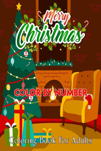 Merry Christmas Color By Number Coloring Book For Adults