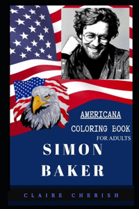 Simon Baker Americana Coloring Book for Adults
