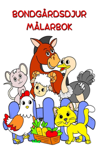 Bondgårdsdjur Målarbok