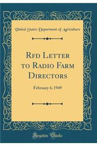 RFD Letter to Radio Farm Directors
