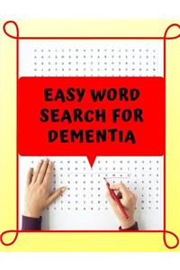 Easy Word Search For Dementia