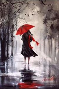 Entre o Sol, o asfalto e o guarda-chuva