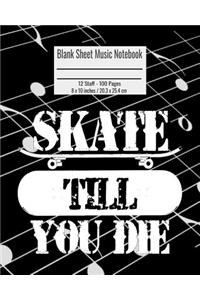 Blank Sheet Music Notebook
