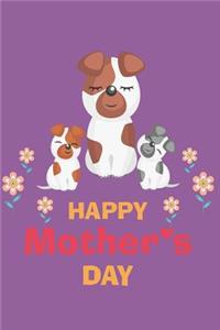 Happy Mother's Day: Mama Dog with Puppies - Lined, Empty Journal for Your Personal Recipe Compilation - 6x9'', 110 Pages