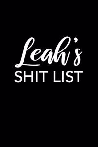 Leah's Shit List