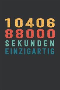 1 040 688 000 Sekunden Einzigartig: tolles 33 Jahre Geburtstags Notizbuch liniert - 100 Seiten