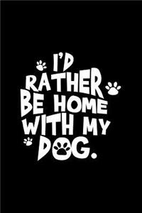 I'd Rather Be Home WIth My Dog
