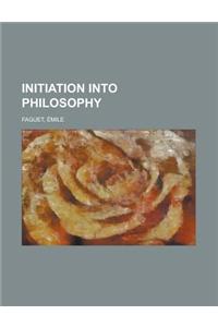 Initiation into Philosophy