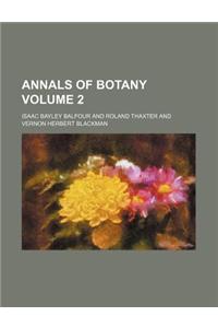 Annals of Botany Volume 2