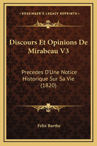 Discours Et Opinions De Mirabeau V3