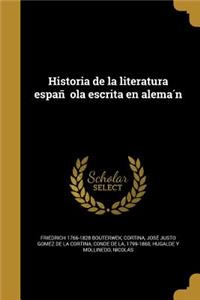 Historia de la literatura española escrita en alemán