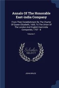 Annals Of The Honorable East-india Company