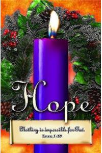 Advent Sunday 1 Purple Bulletin (Pkg of 50)