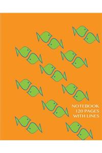 Notebook 120 pages with lines