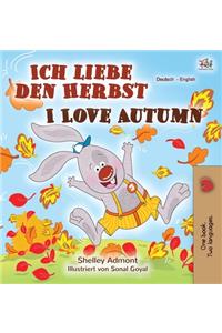 I Love Autumn (German English Bilingual Book)