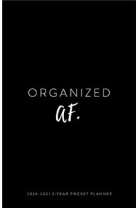 2020-2021 2-Year Pocket Planner; Organized AF