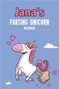 Jana's Farting Unicorn Notebook