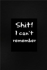 Shit I Can't Remember