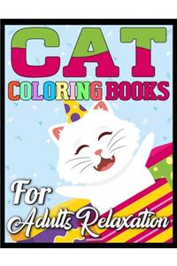 Cat Coloring Books for adults Relaxation