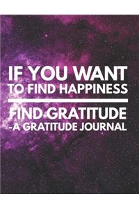 If you want to Find happiness, find Gratitude