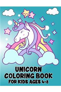 Unicorn Coloring Book for Kids Ages 4-8