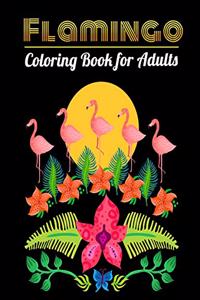 Flamingo Coloring Book for Adults