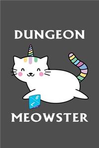 Dungeon Meowster DnD Notebook Journal 100 Lined Pages matte.