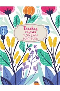 Teacher Planner With Dates 2019-2020