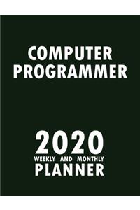 Computer Programmer 2020 Weekly and Monthly Planner
