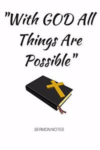 With God All Things Are Possible