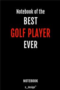 Notebook for Golf Players / Golf Player