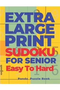 Extra Large Print Sudoku For Seniors Easy To Hard