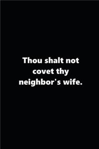 2020 Weekly Planner Religious Theme 9th Commandment Traditional Black White