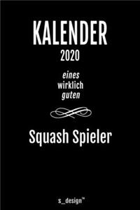 Kalender 2020 für Squash Spieler