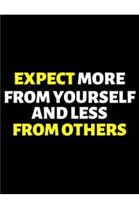Expect More From Yourself And Less From Others