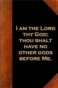 2019 Weekly Planner Religious Theme 1st Commandment Vintage Style Traditional