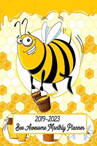 2019-2023 Bee Awesome Monthly Planner