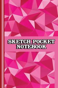 Sketch Pocket Notebook: Practice Drawing, Paint, Write, Doodle, 6 X 9 50 Blank Pages and 50 Lined Pages for Notes, Sketching Pad, Creative Diary and Journal with Numbered Pages