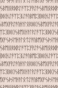 Viking Pattern - Black Runes