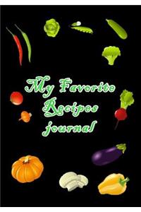 My Favorite Recipes Journal