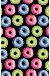 Journal Notebook Funky Iced Doughnuts Pattern 1