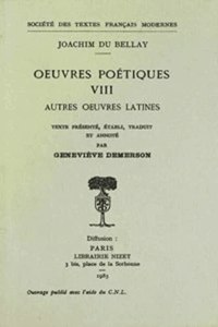 Oeuvres Poetiques - Tome VIII