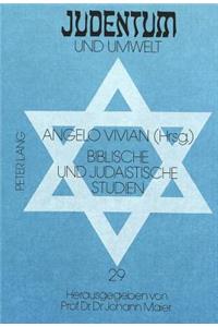 Biblische Und Judaistische Studien