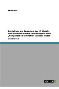 Darstellung und Bewertung des HR Modells nach Dave Ulrich sowie Einordnung der Rolle 