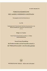 Versuch Einer Darstellung Des Strukturwandels Und Des Konjunkturverlaufs in Der Weltmaschinenausfuhr in Die Entwicklungsländer