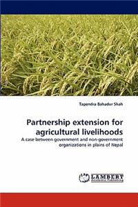 Partnership extension for agricultural livelihoods