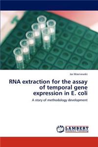 RNA extraction for the assay of temporal gene expression in E. coli