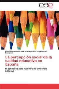 Percepcion Social de La Calidad Educativa En Espana